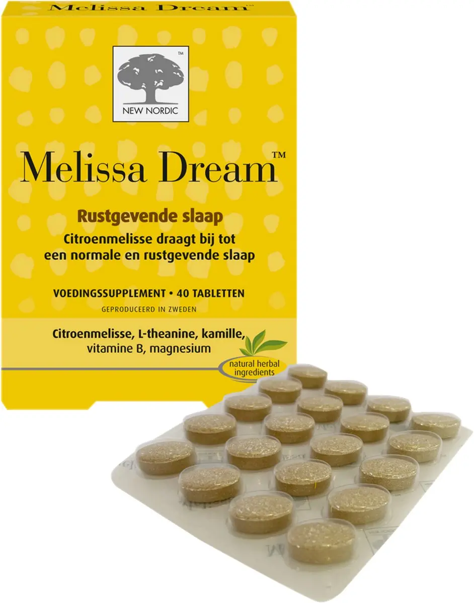 New Nordic Melissa Dream Slaaptabletten 40 Stuks