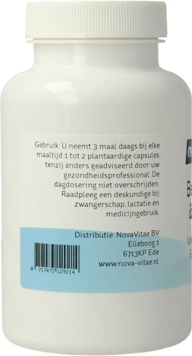Nova Vitae Betaine HCl met Pepsine 90 Capsules