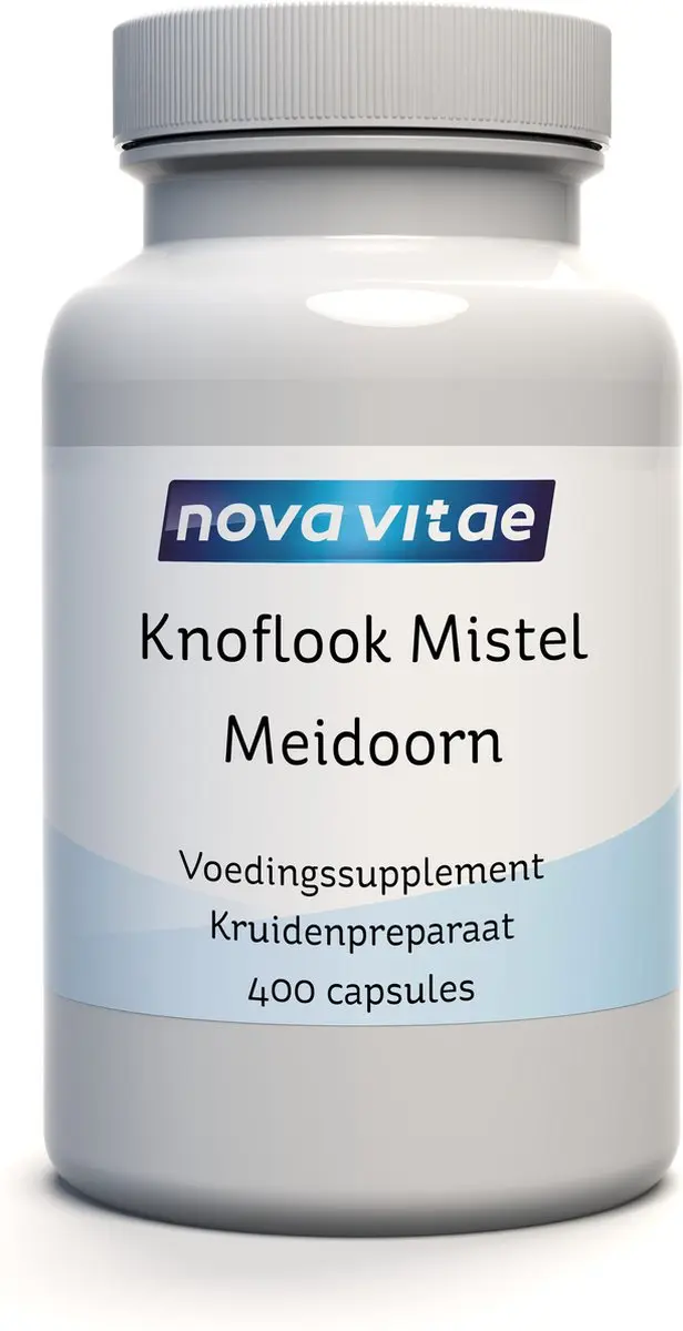 Nova Vitae Knoflook Maretak Meidoorn 400 Capsules