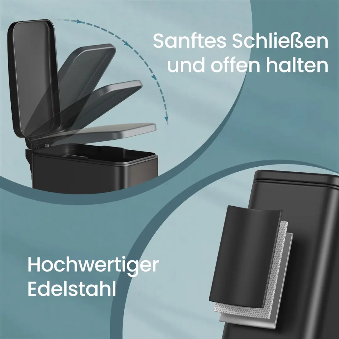 Songmics Cosmetica-afvalbak 5L - Zwart