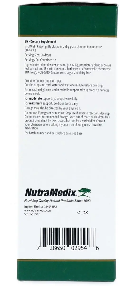 Nutramedix Glucomedix Druppels 120ml