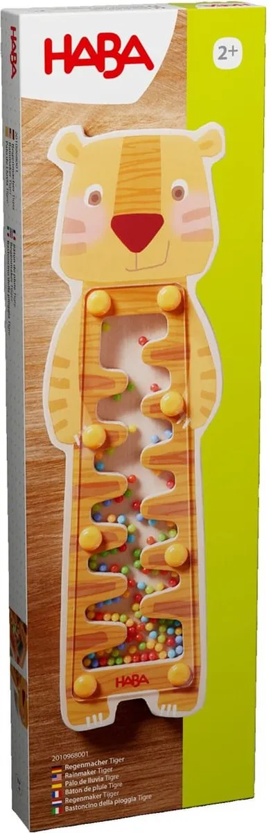 Haba Regenmaker Tijger Houten Muziekspeelgoed - Multicolor