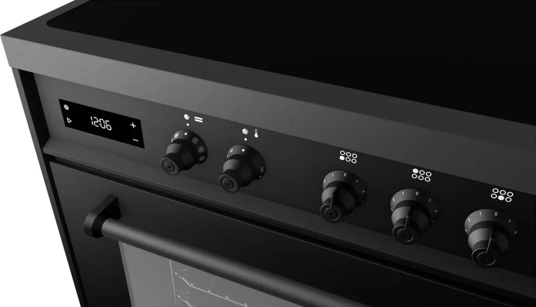 Boretti MLI95BMAT Inductiefornuis 90cm - 5 Kookzones - Antraciet