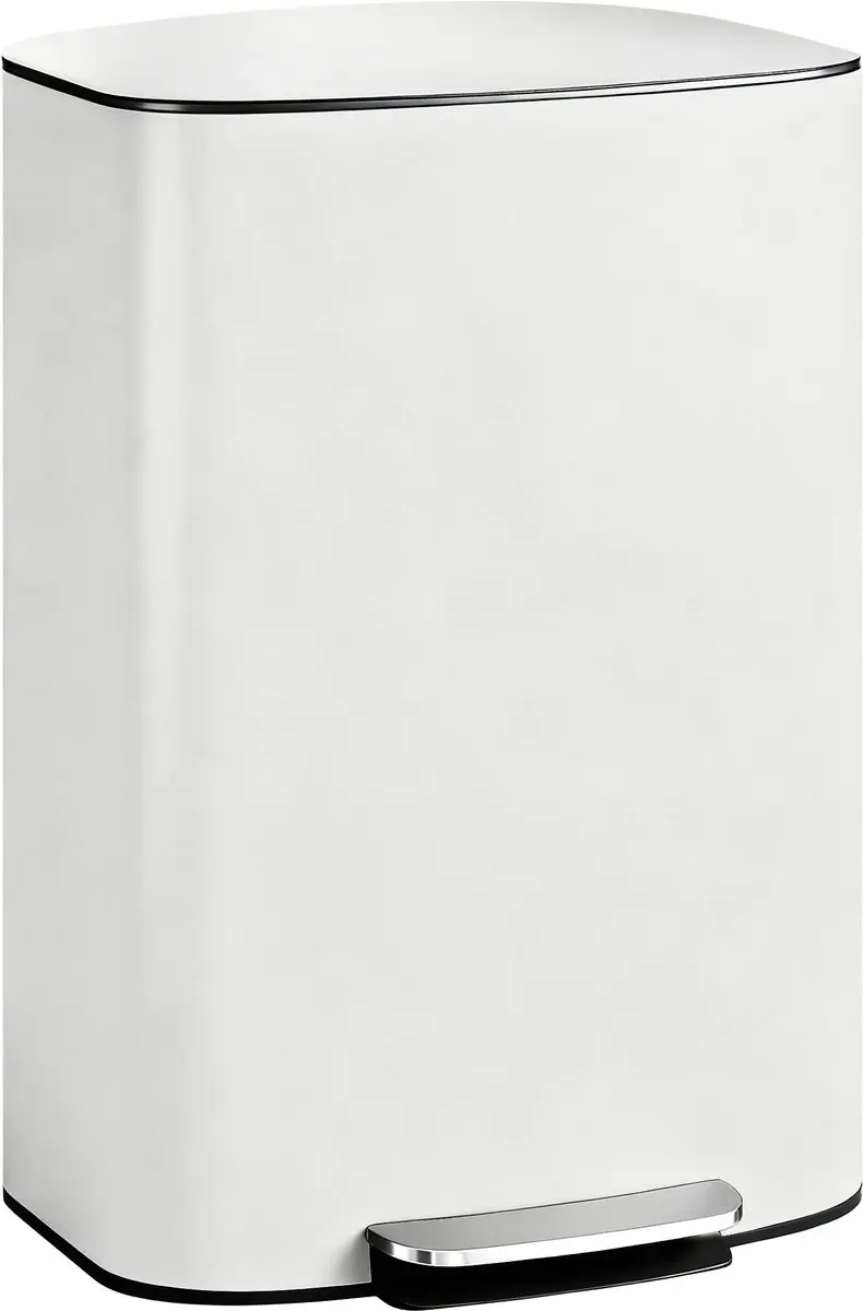 Homcom Prullenbak Crèmewit 50L