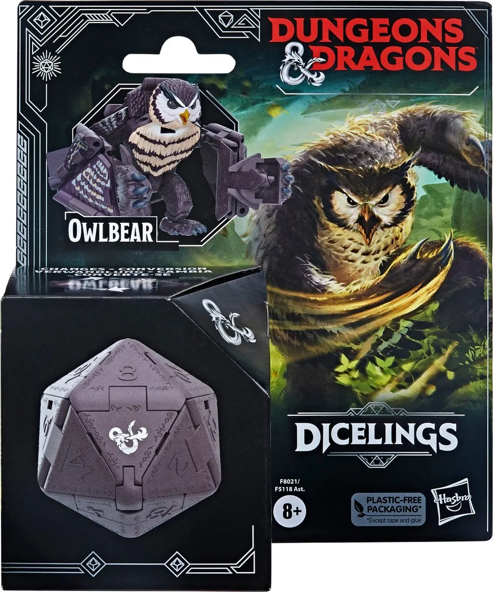 Hasbro Dungeons & Dragons Dicelings Owlbear Actiefiguur F80215X0 - Multicolor