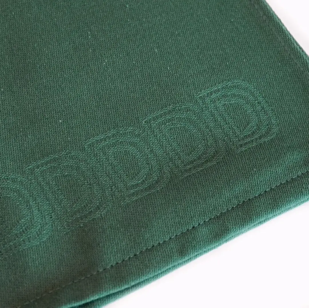 DDDDD Theedoek Logo 60x65cm - Groen - 6 Stuks