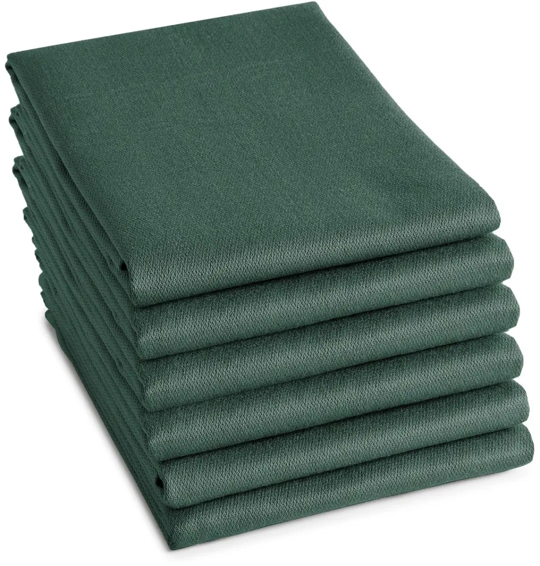 DDDDD Theedoek Logo 60x65cm - Groen - 6 Stuks