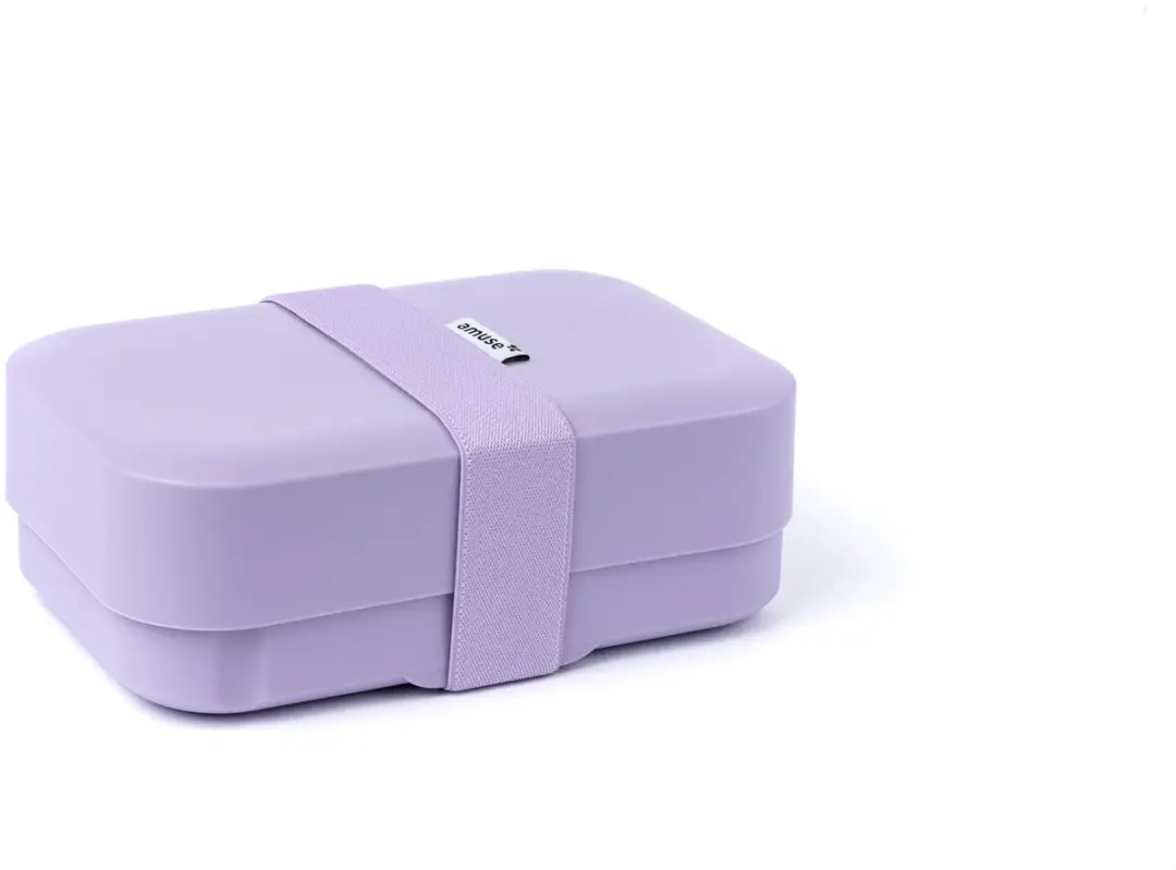 Amuse Lunchbox Medium Oat 650ml - 3-delig - Paars