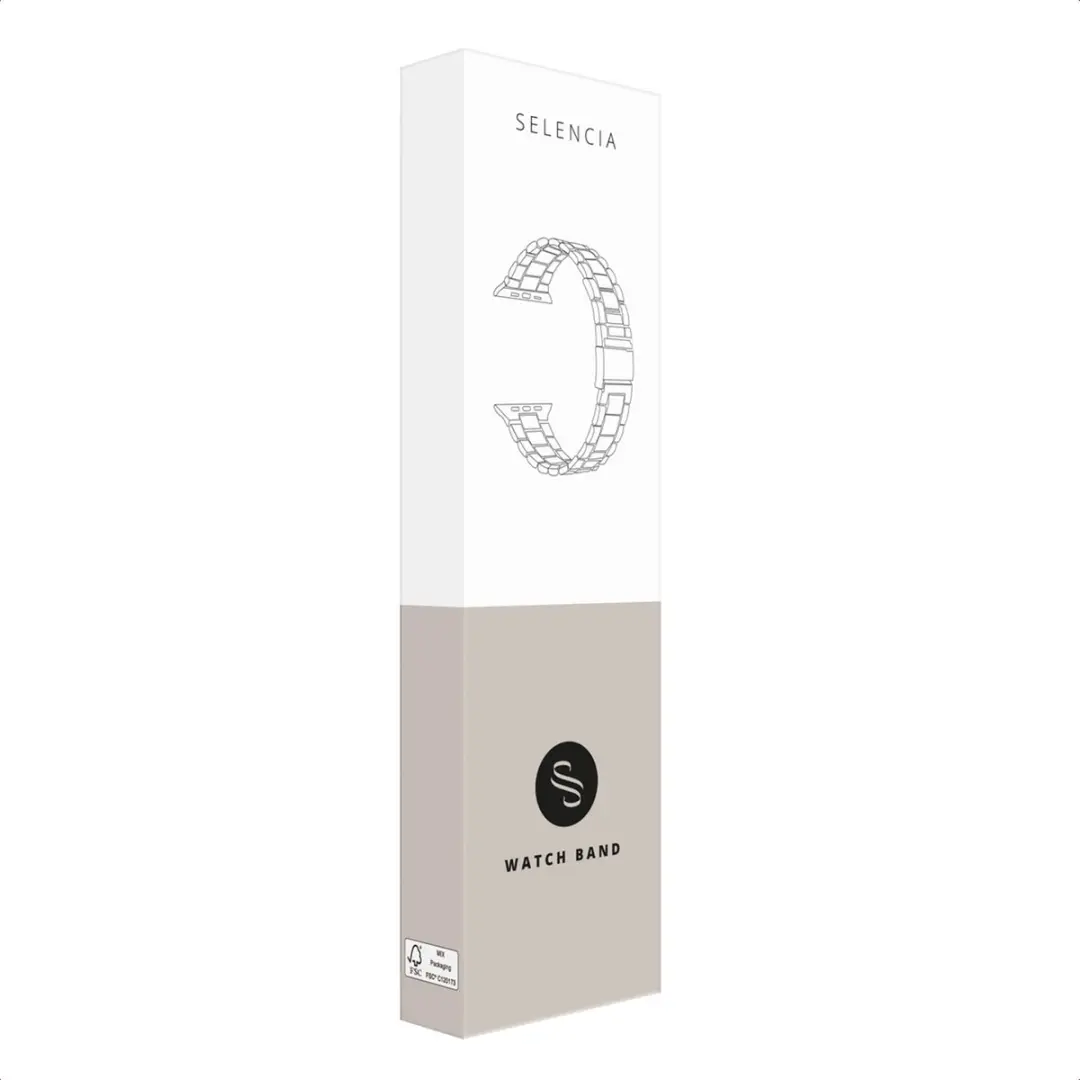 Selencia Chain Bandje 18mm - Goud