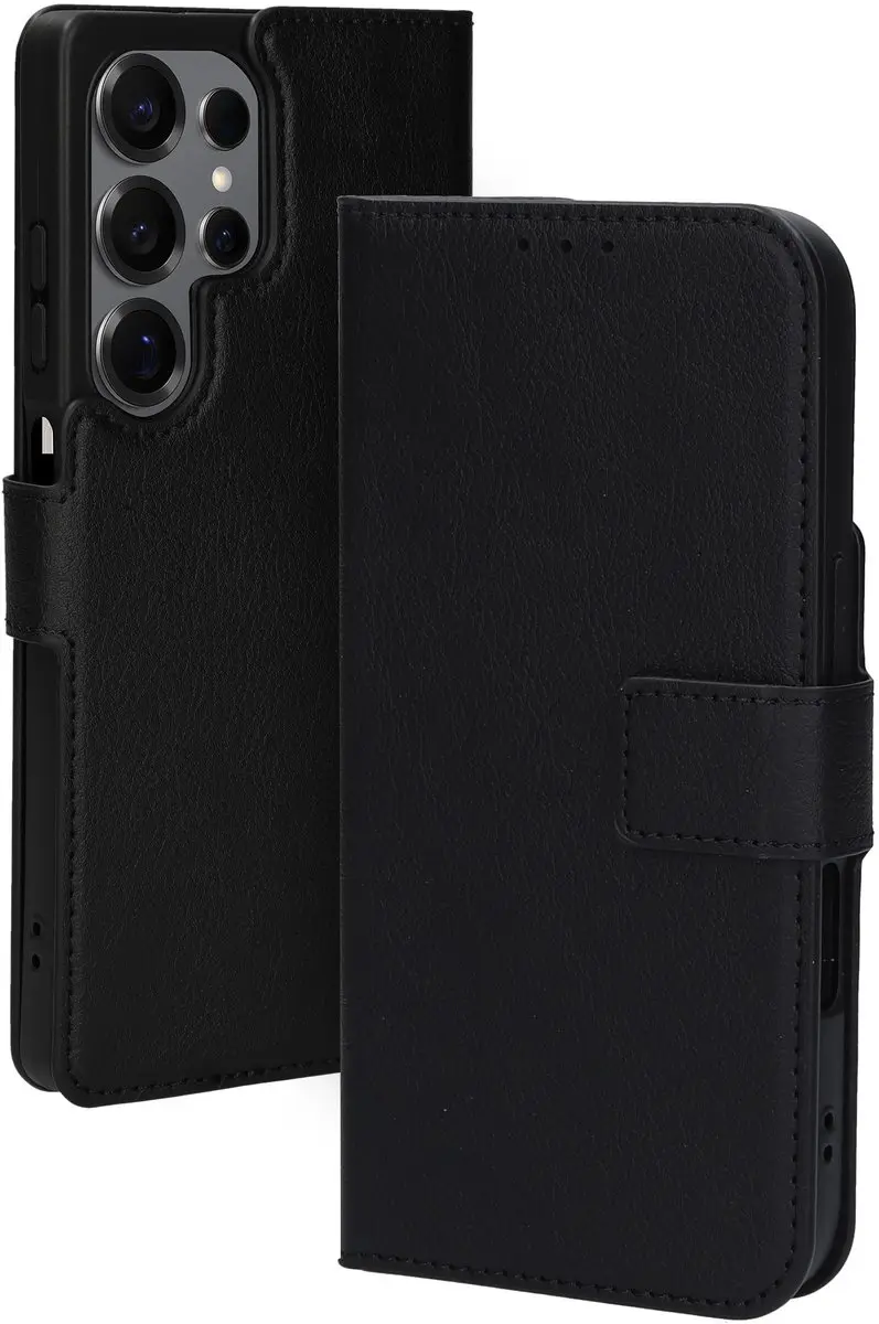 Mobiparts MP-128575 Hoesje Samsung Galaxy S25 Ultra - Wallet - Eco Leer - Zwart