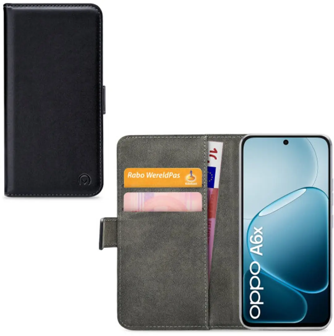 Mobilize Classic Gelly Wallet Bookcase OPPO A6x - Pasjeshouder - Zwart