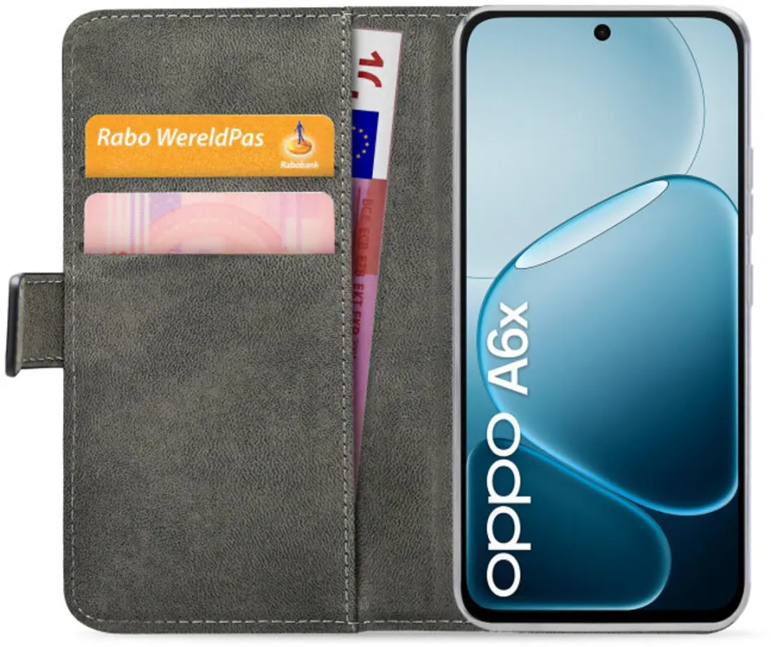 Mobilize Classic Gelly Wallet Bookcase OPPO A6x - Pasjeshouder - Zwart