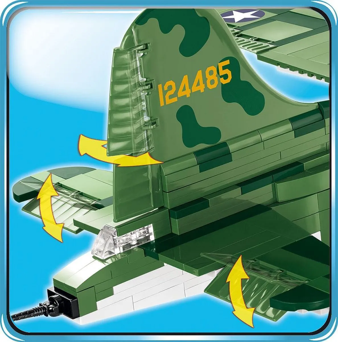 Cobi Boeing B-17F Memphis Bouwset 921 Onderdelen - Meerkleurig - afbeelding 2 van 6
