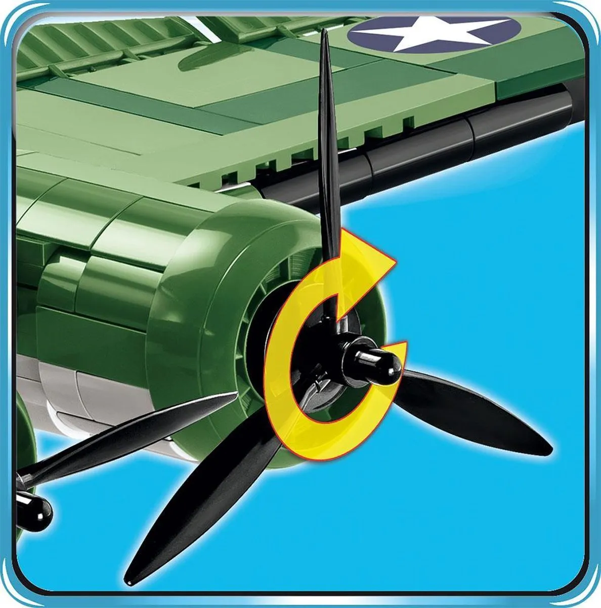 Cobi Boeing B-17F Memphis Bouwset 921 Onderdelen - Meerkleurig - afbeelding 3 van 6
