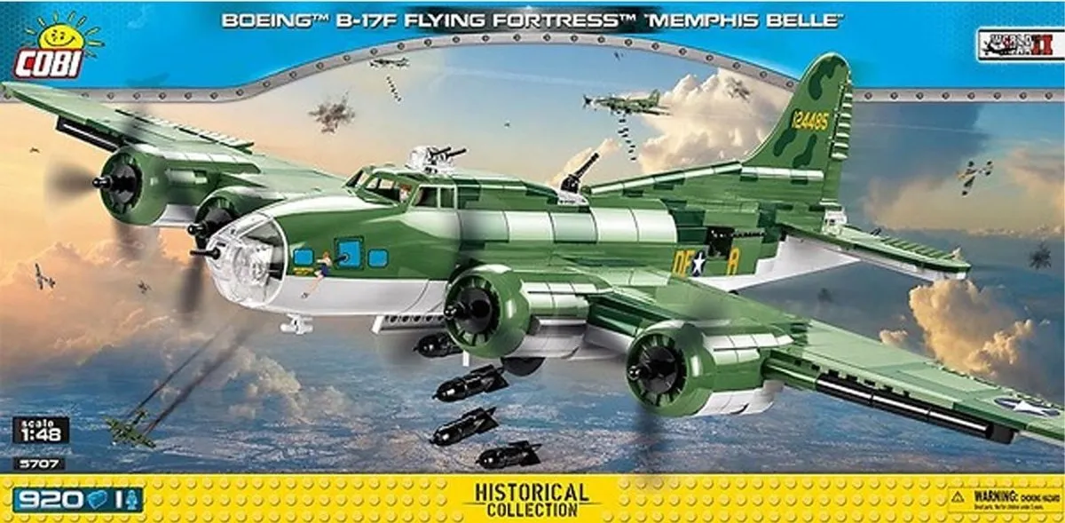 Cobi Boeing B-17F Memphis Bouwset 921 Onderdelen