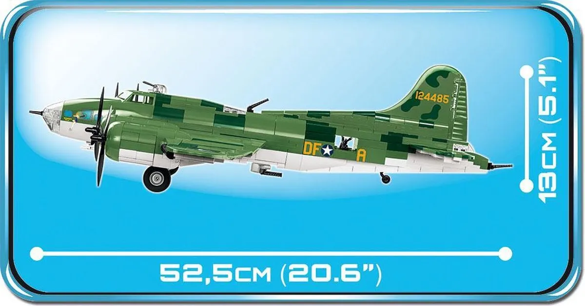 Cobi Boeing B-17F Memphis Bouwset 921 Onderdelen - Meerkleurig - afbeelding 6 van 6