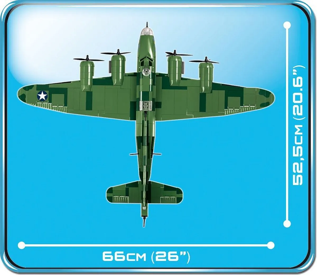 Cobi Boeing B-17F Memphis Bouwset 921 Onderdelen - Meerkleurig - afbeelding 5 van 6