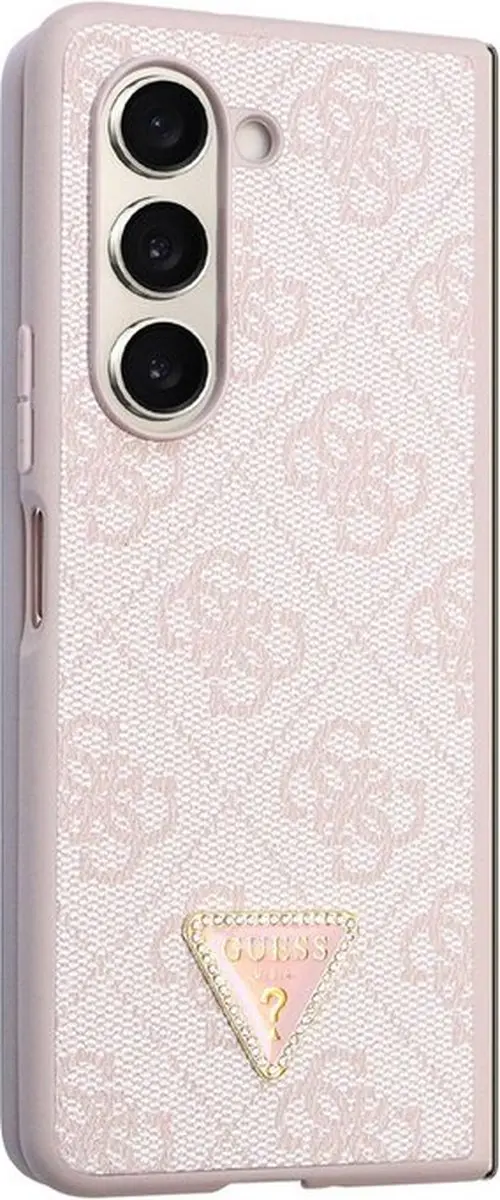 GUESS 4G Triangle Hoesje - Samsung Galaxy Z Fold 5 - Roze