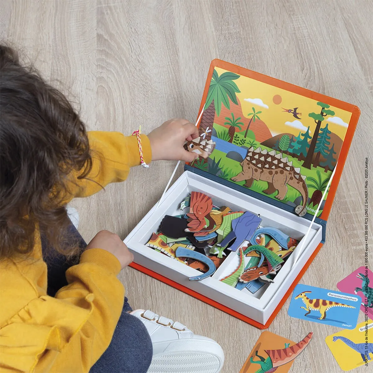 Janod Magnetibook Dinosaurus - 40 Magneten - afbeelding 6 van 6