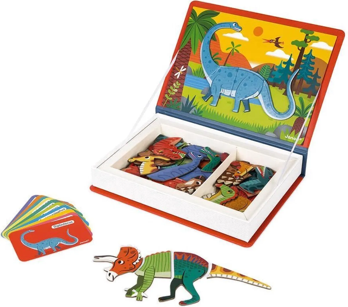 Janod Magnetibook Dinosaurus - 40 Magneten