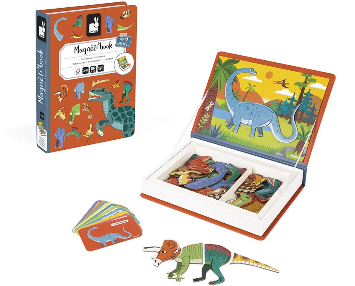 Janod Magnetibook Dinosaurus