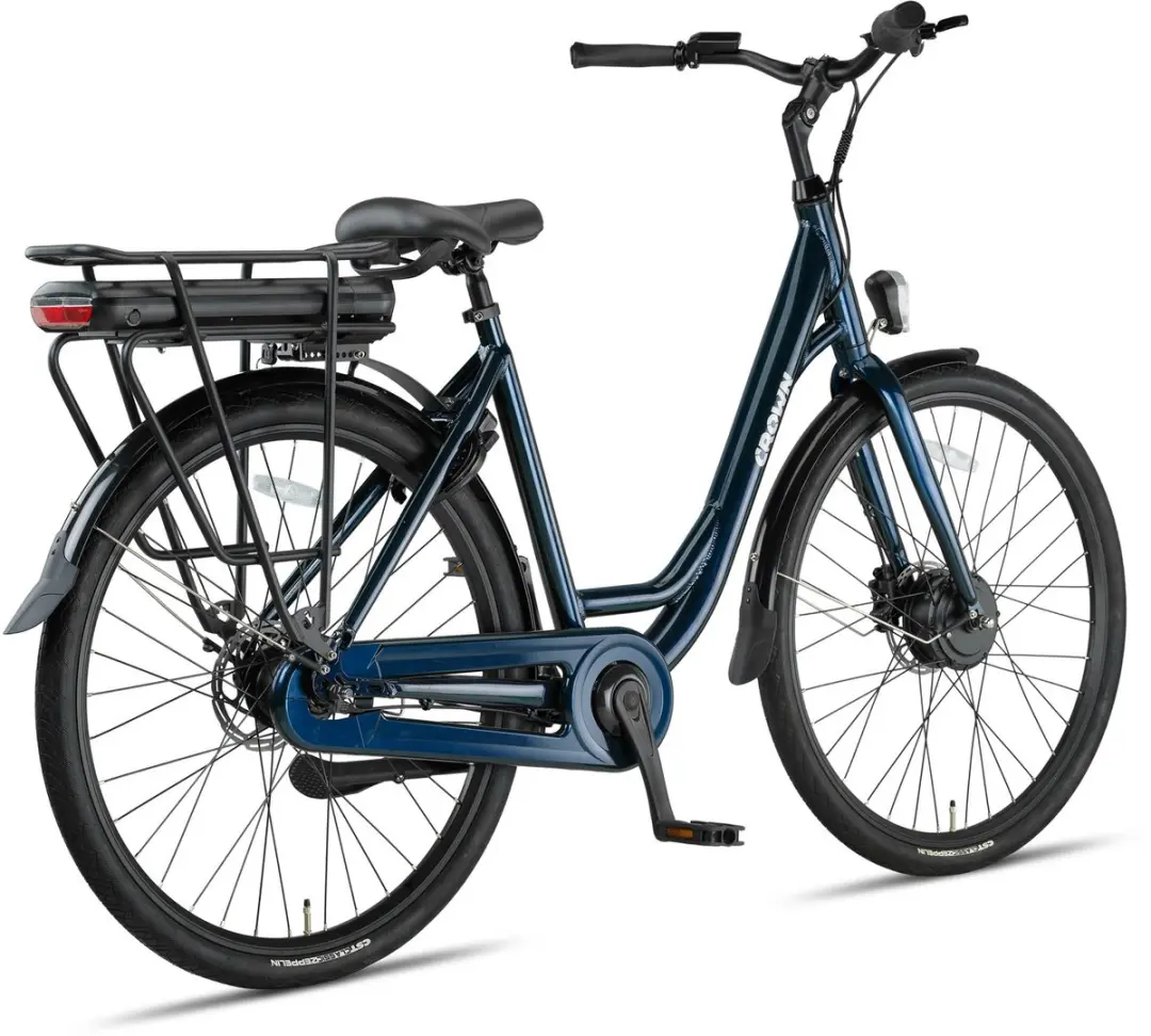 Crown Sydney Elektrische Damesfiets 7 Versnellingen 28 Inch - 52 cm Indigo Blue