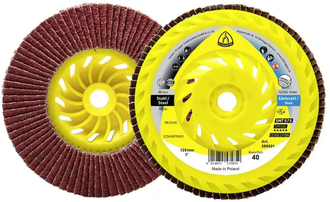 Klingspor SMT 975 M14 Keramiek Schuurmoppelschroefdraad 125mm