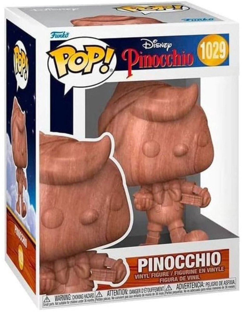Funko Pinocchio - POP! School Pinocchio (WD) Exclusive 9 cm Verzamelfiguur - Bruin