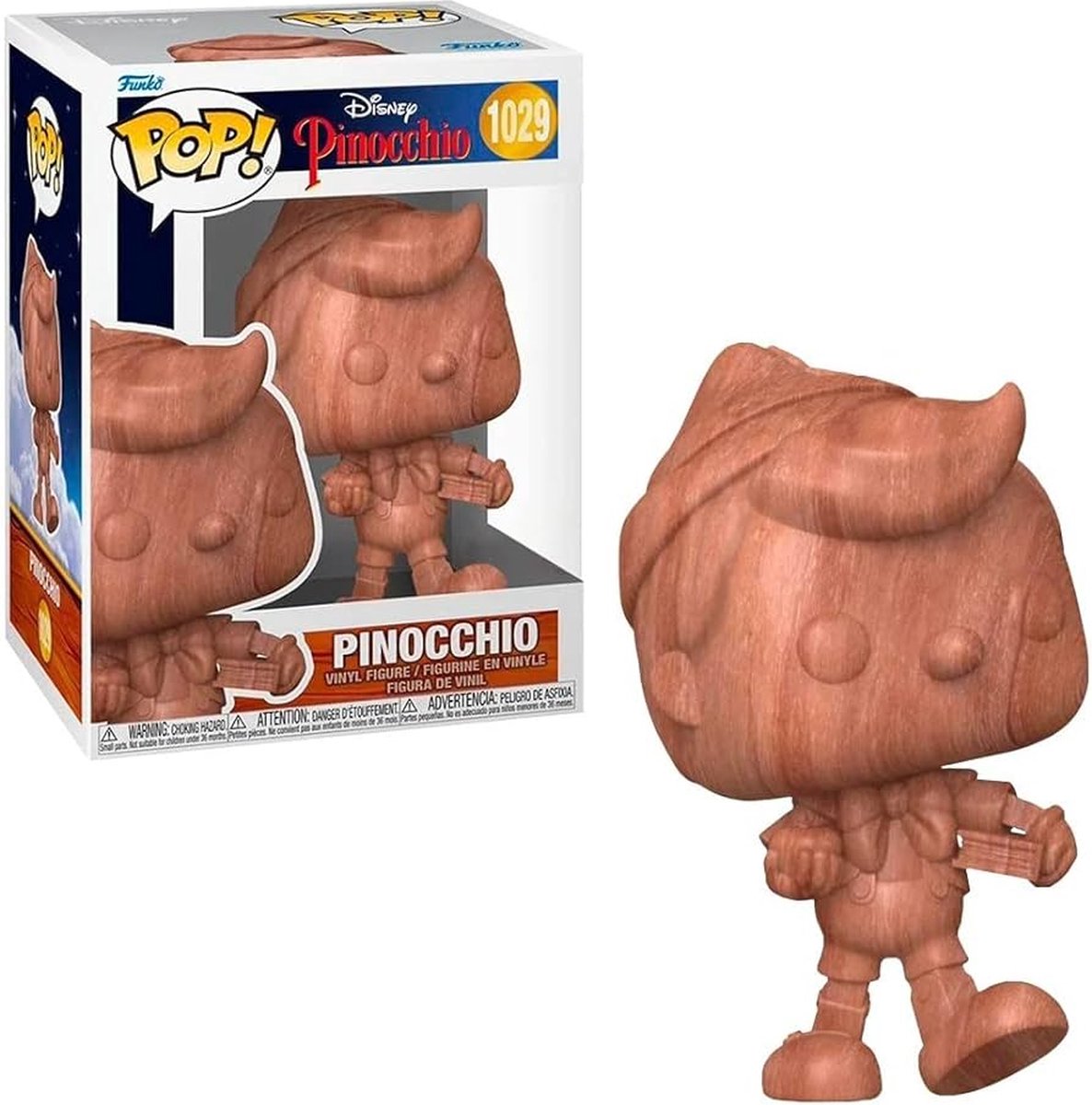 Funko Pinocchio - POP! School Pinocchio (WD) Exclusive 9 cm Verzamelfiguur - Bruin