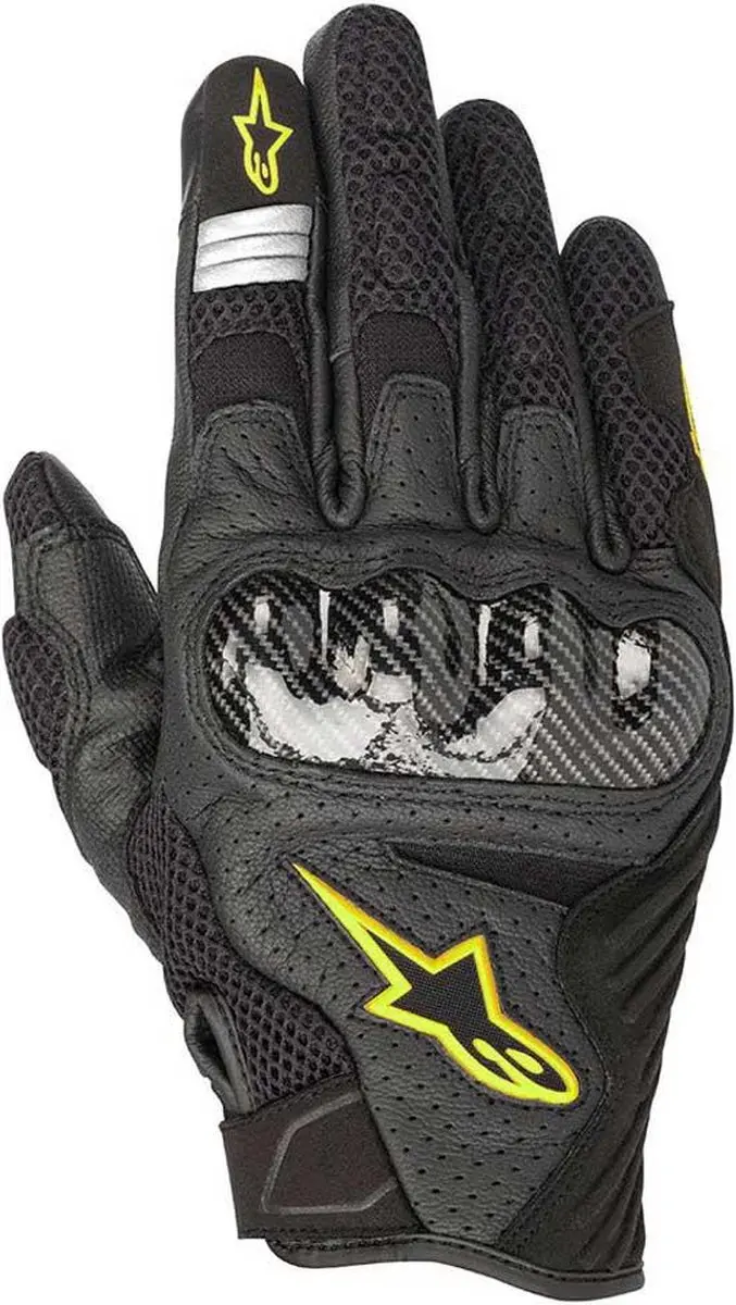 Alpinestars SMX-1 Air V2 Motorhandschoen - Zwart/Geel
