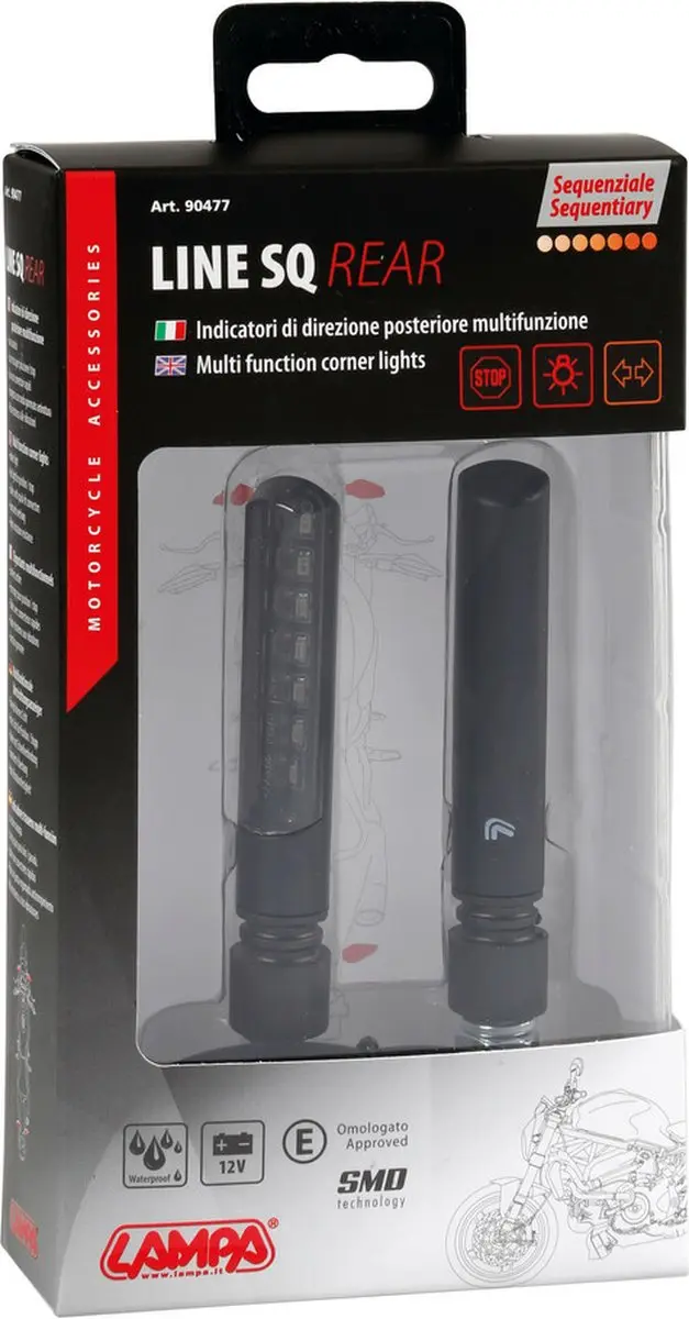 Lampa Line SQ Sequentiële LED Knipperlichten 12V - 2 Stuks - afbeelding 6 van 6