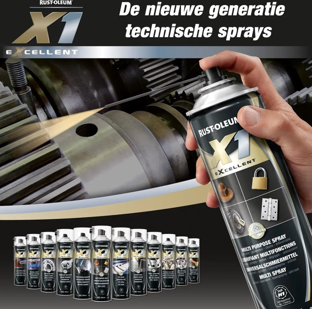 Rust-Oleum X1 PTFE Spray - 500ml - Meerkleurig