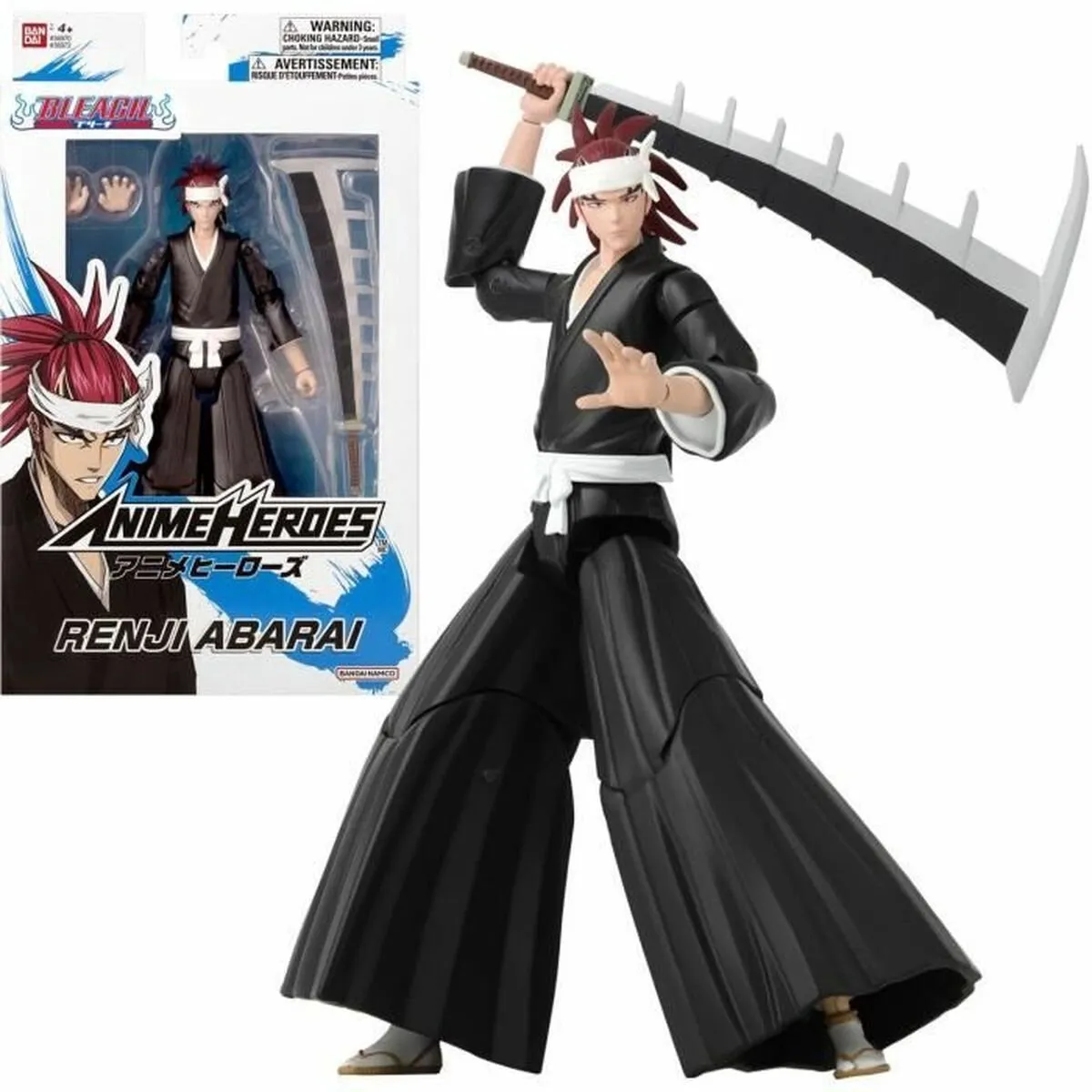 Bandai Bleach Abarai Renji Action Figure 17cm - Multi