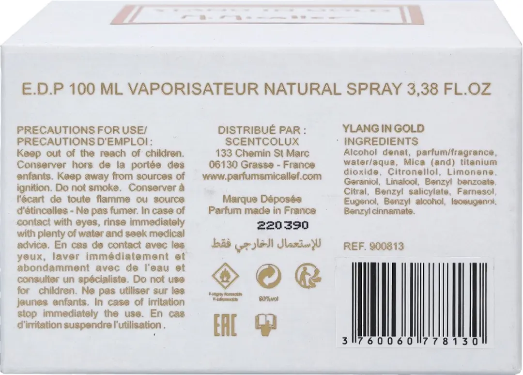 M. Micallef Ylang In Gold Damesparfum 100ml - afbeelding 6 van 6