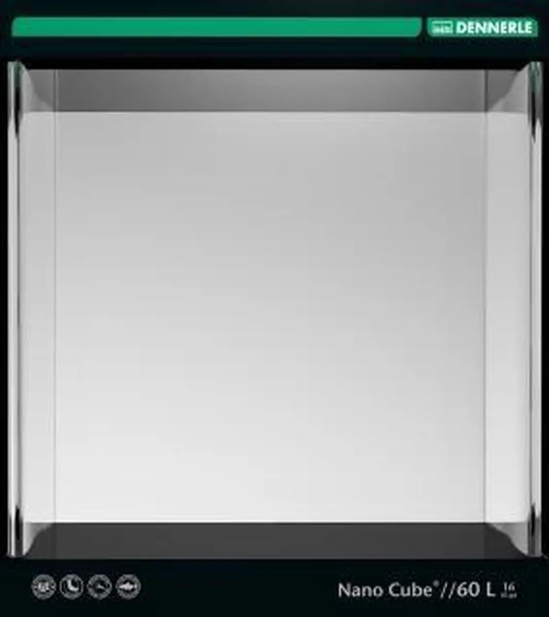 Dennerle Nano Cube Aquarium 60L - Zwart