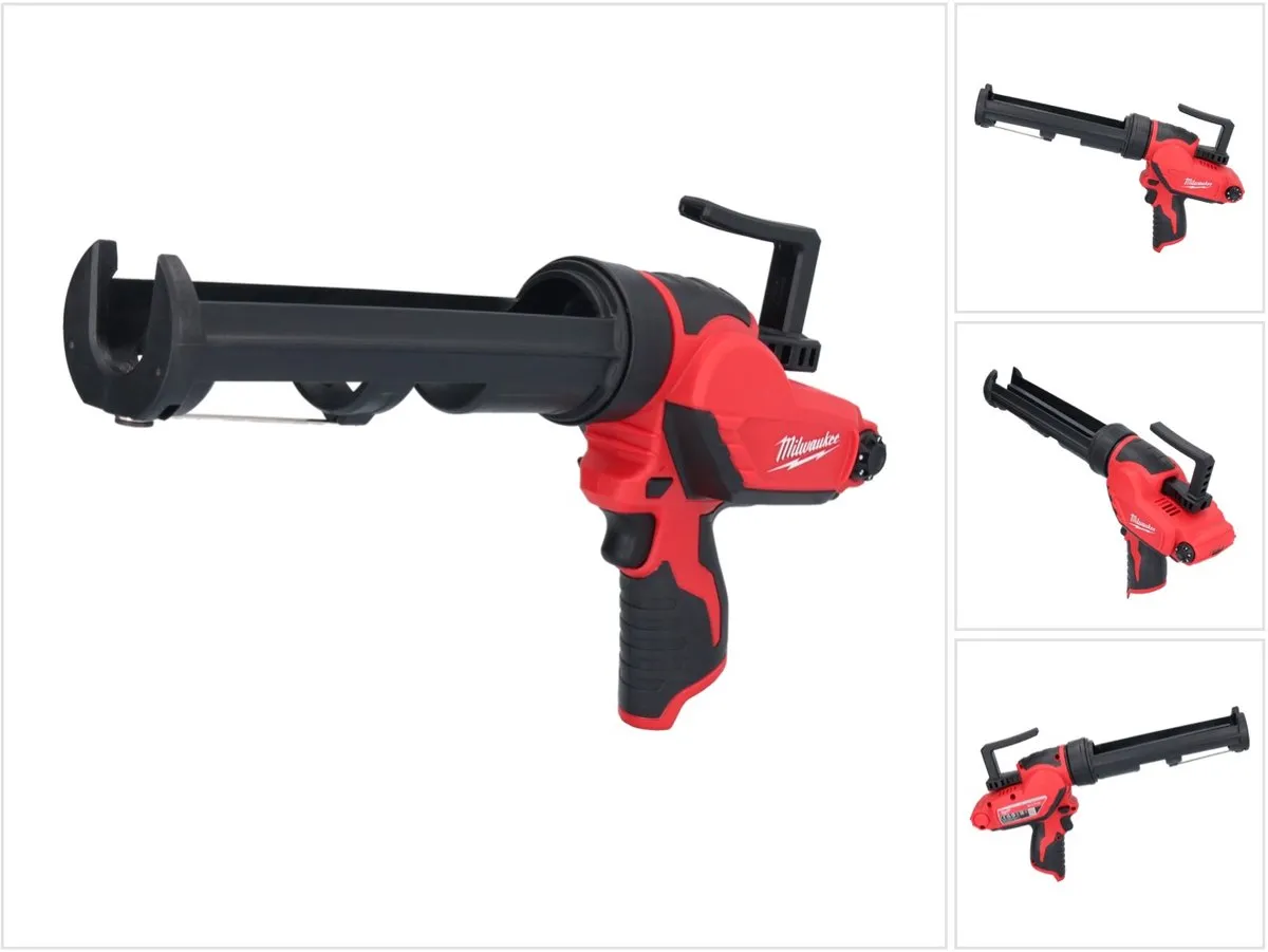 Milwaukee M12 PCG/310C-0 Subcompact Lijm- en Kitspuit - 310ml - Rood/Zwart