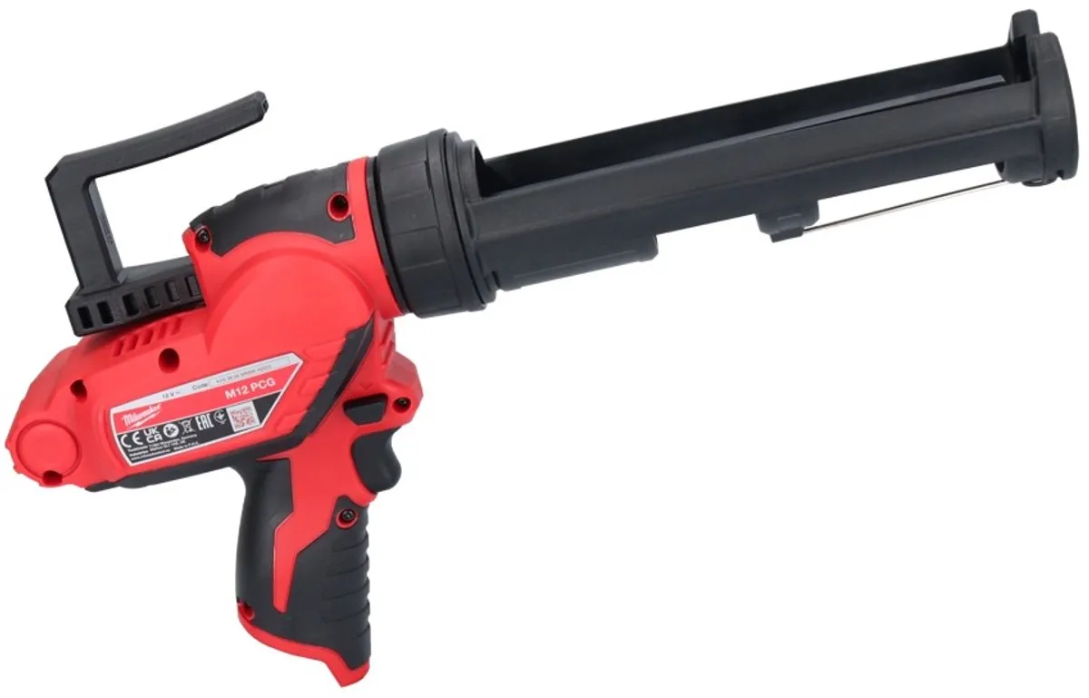 Milwaukee M12 PCG/310C-0 Subcompact Lijm- en Kitspuit - 310ml - Rood/Zwart