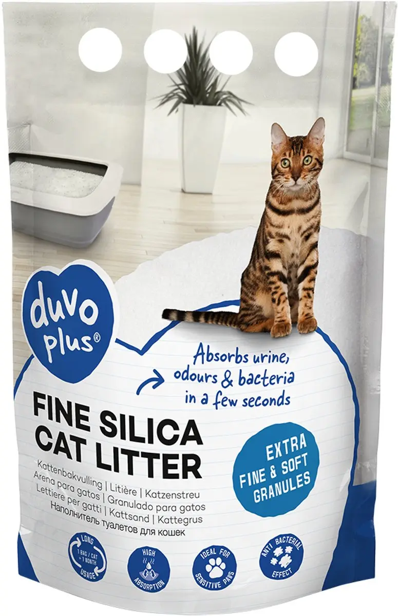 DuvoPlus Silica Kattenbakvulling Premium 6.08kg