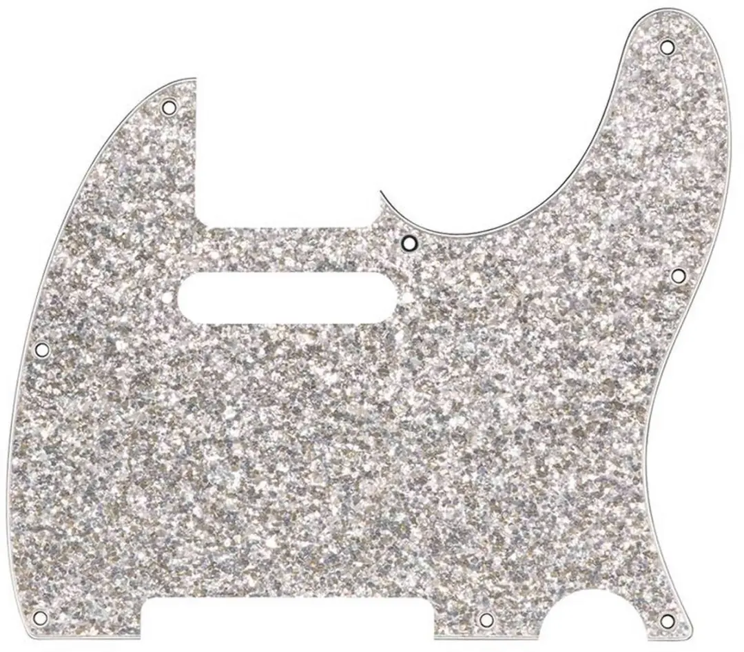 Fender Telecaster Pickguard SS Silver Sparkle