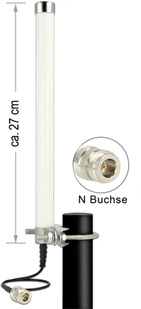 Delock Antenne LTE Omni 12491 - Wit