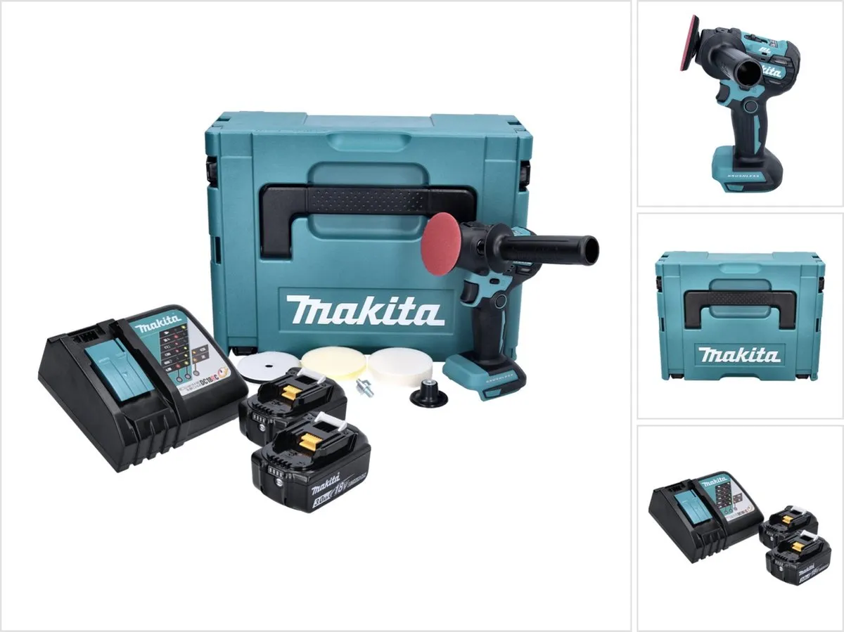 Makita DPV300 RFJ Accu-Polijstmachine 18V