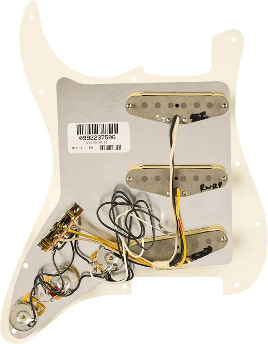 Fender Pure Vintage '65 Strat Pickguard 992237509 - Parchment - afbeelding 2 van 3