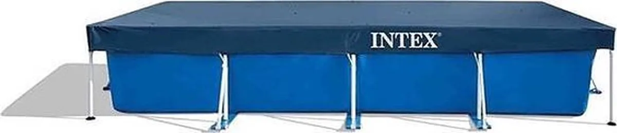 Intex Rechthoekig Zwembadafdekzeil 450x220cm - Donkerblauw - afbeelding 6 van 6