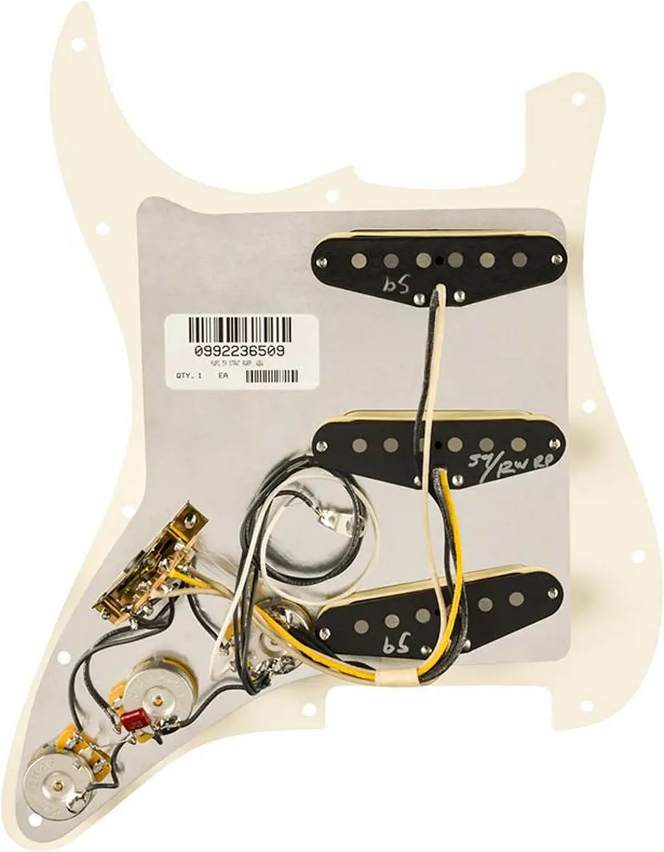 Fender Pure Vintage '59 Strat Pickguard SSS - Parchment - afbeelding 3 van 3