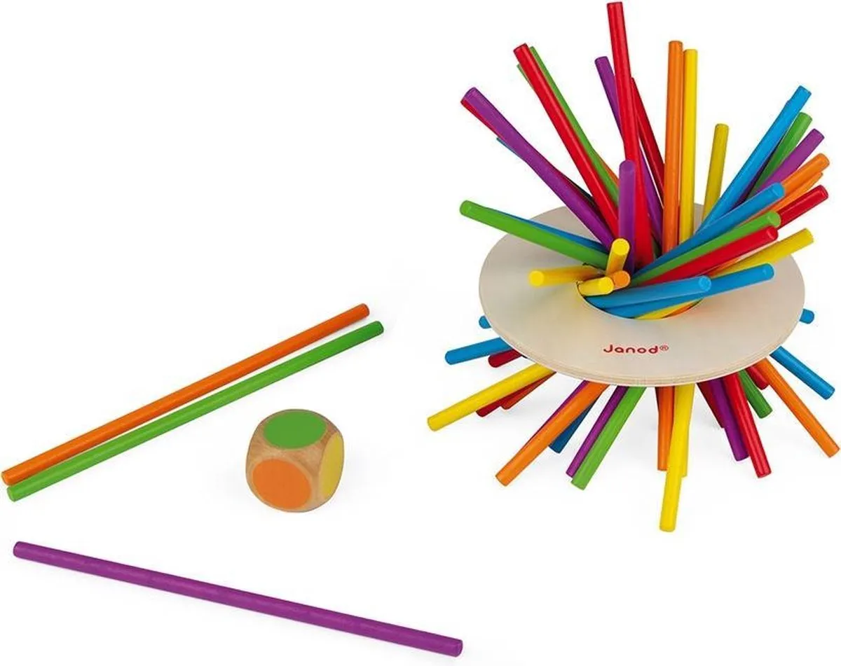 Janod Crazy Sticks Behendigheidsspel 2695 - 36 Stukken - afbeelding 6 van 6
