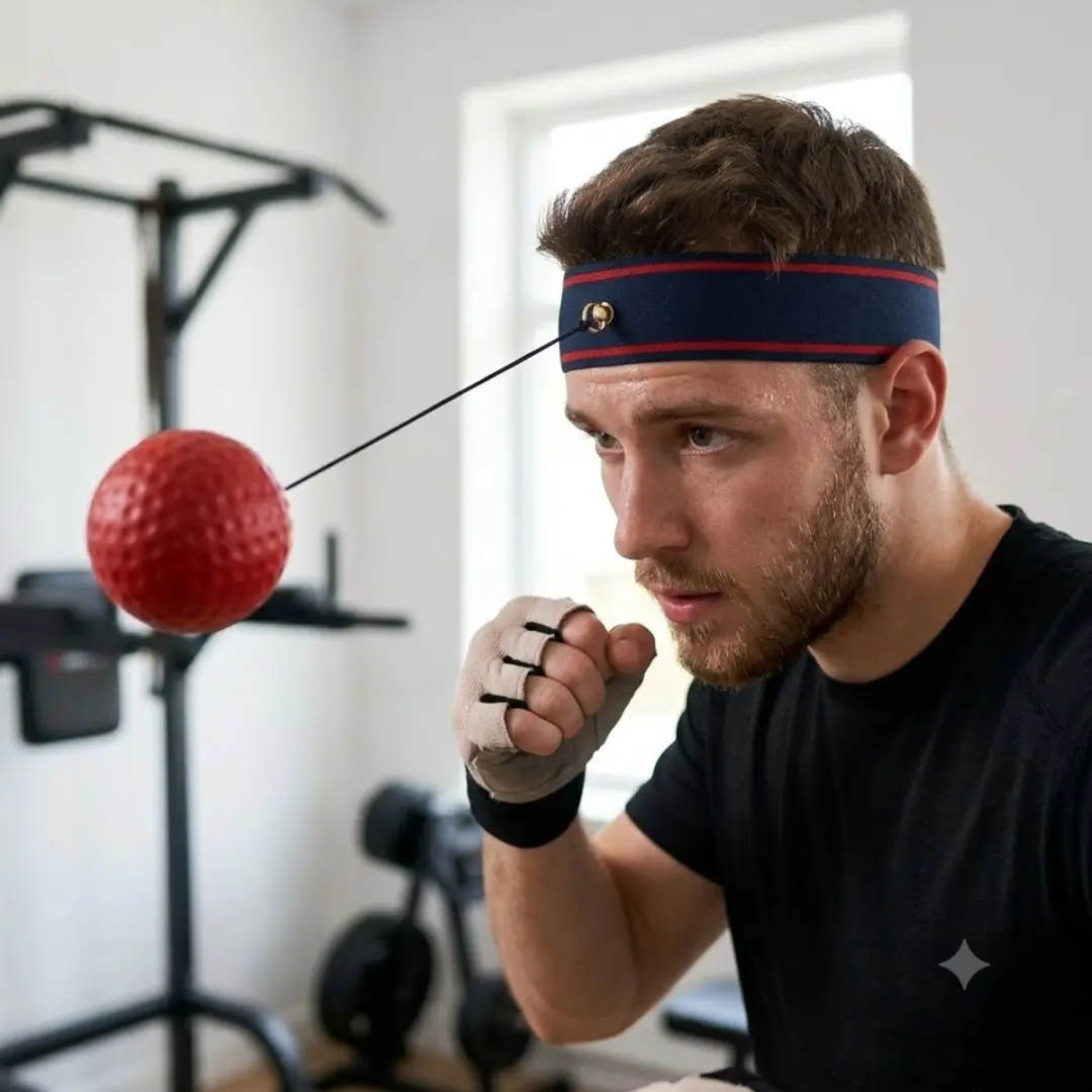 NuveX Hoofdgedragen Reflexbal - Rood