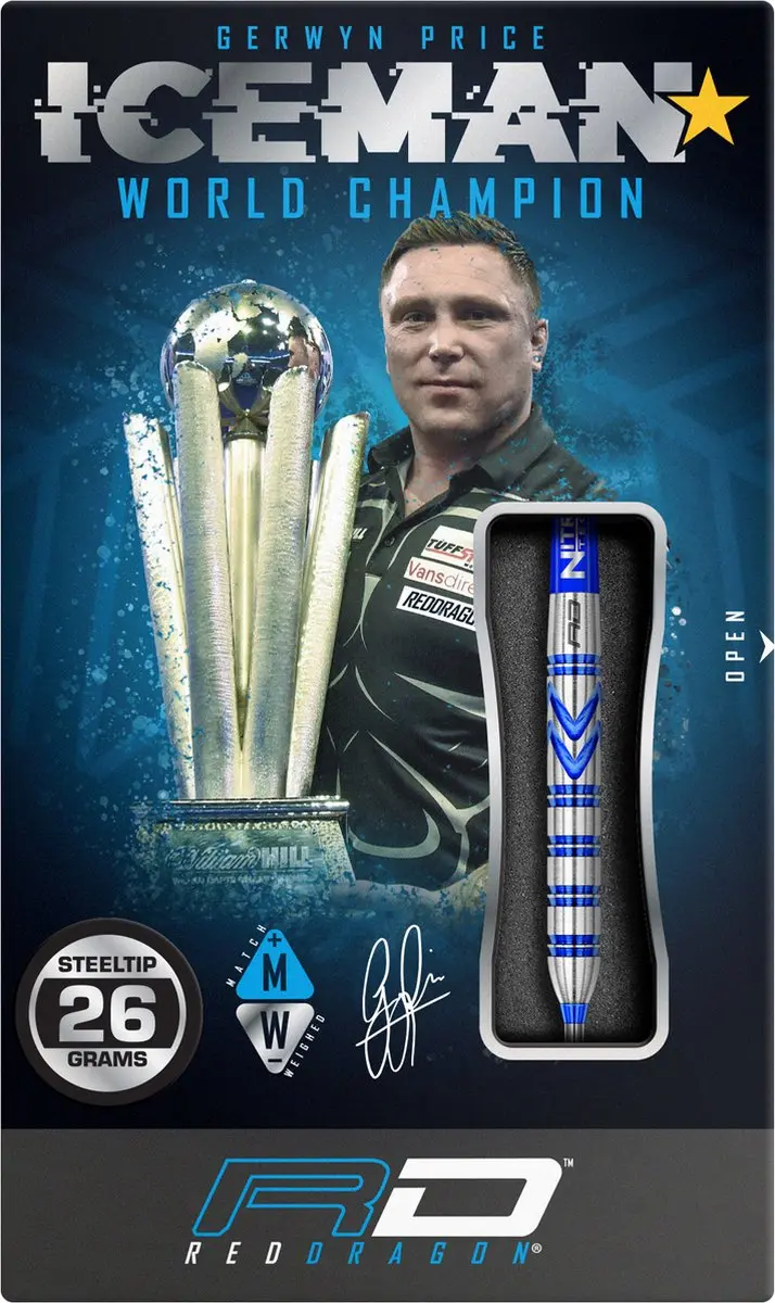 Red Dragon Gerwyn Price 90% Dartpijlen - 3 Stuks