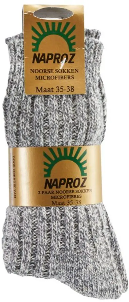 Naproz Noorse Sokken 39-42 - 2 Stuks