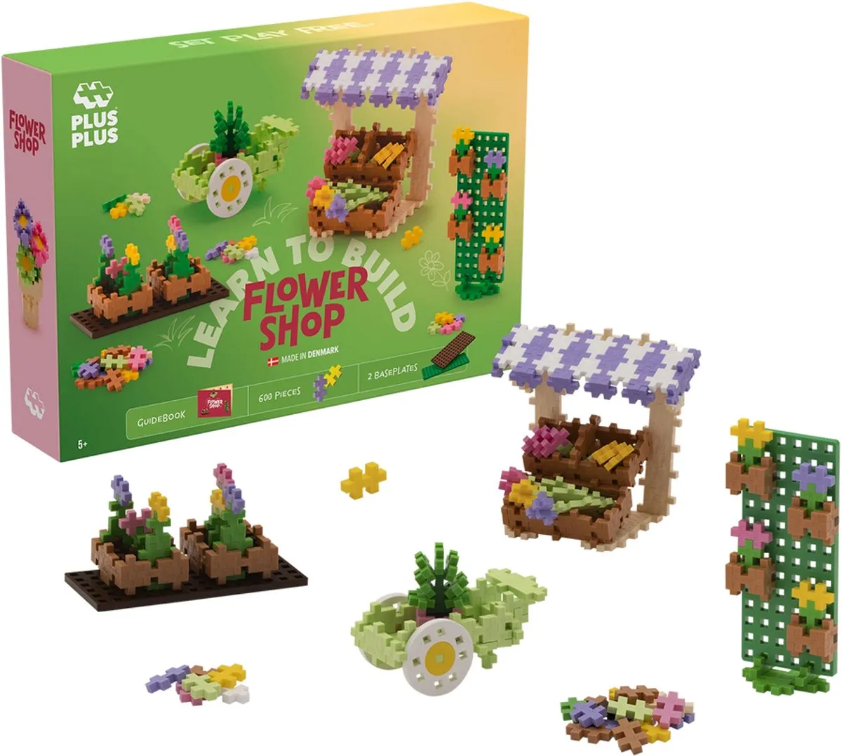 Plus-Plus Learn to Build Bloemenwinkel 600 Delig - 5008
