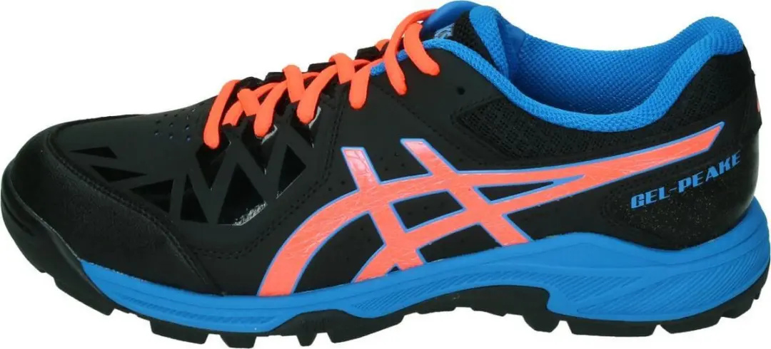 ASICS Gel-Peake Sportschoenen 43.5 - Zwart/Rood/Blauw